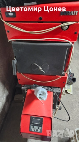 Котел за отопление на пилети с горелка, снимка 2 - Отоплителни печки - 52956950