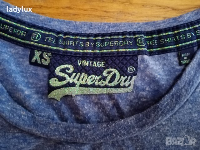 Super Dry Vintage, Оригинална, Размер XS/S. Код 1761, снимка 5 - Тениски - 36905549