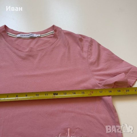 Дамска оригинална тениска Calvin Klein размер L, снимка 7 - Тениски - 42867080