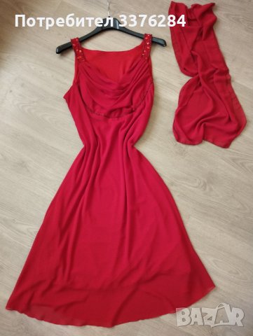 Дамска официална рокля в червен цвят, снимка 8 - Рокли - 40669938
