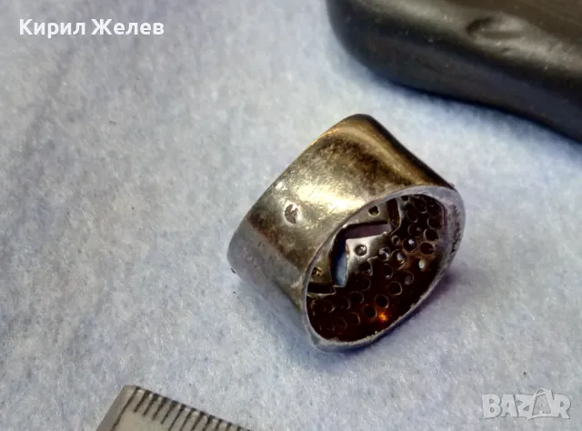 ФЕШЪН СКЪПОЦЕНЕН СРЕБЪРЕН ПРЪСТЕН МАТИРАНО СРЕБРО 925 ИНКРУСТИРАН с ИСКРЯЩИ ФАСЕТИРАНИ ЦИРКОНИ 25217, снимка 11 - Пръстени - 49273159