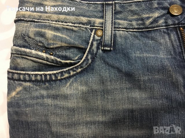 $224 Мъжки дънки Robin's Jean Mens 33x26 dark blue denim - classic super rare design, снимка 4 - Дънки - 50827376