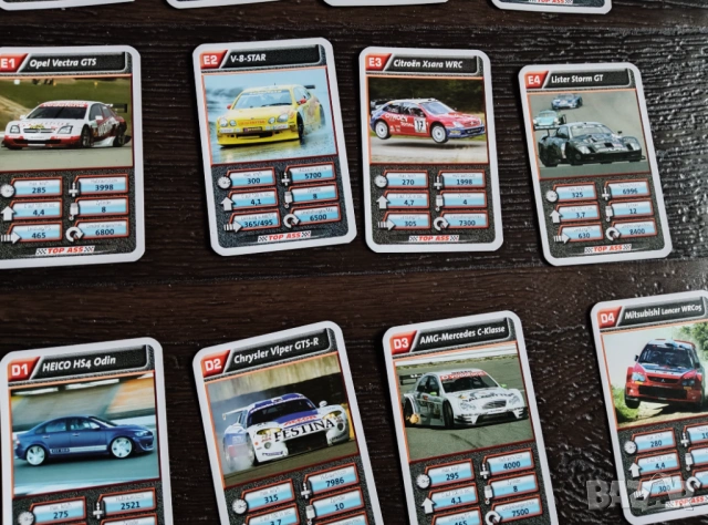 Колекционерски карти с автомобили TOP ASS - Motorsport , снимка 6 - Карти за игра - 53368073