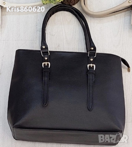 Дамска стилна чанта с двойна катарама 43/30см, снимка 4 - Чанти - 44773461