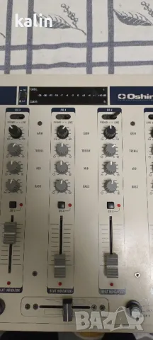 стерео смесителен пулт миксер Oshino DJM-60, снимка 3 - Ресийвъри, усилватели, смесителни пултове - 48172435