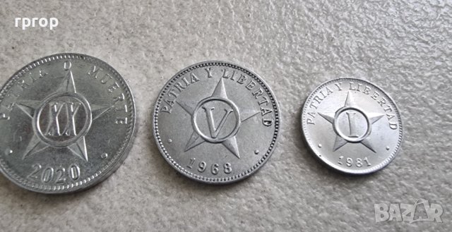 Монети. Куба. 1, 5, 10 , 20  цента  . 4 бр, снимка 7 - Нумизматика и бонистика - 42299652