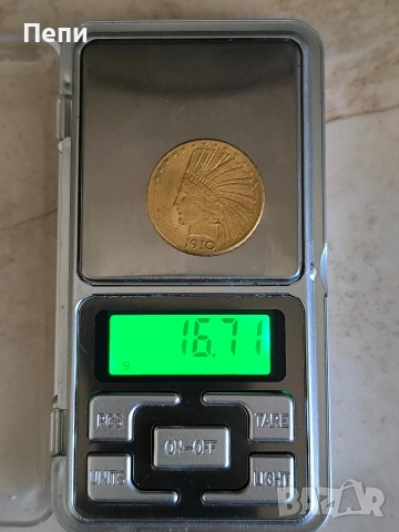 10 златни долара Индианска глава щемпел , снимка 3 - Нумизматика и бонистика - 54232515