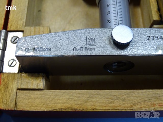 Дълбокомер микрометричен ГМ-100 , 0-100mm, снимка 3 - Куфари с инструменти - 36906725