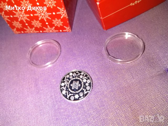 Сребърна пара с кутия нова Нац лотария 2017г лимитирана серия-7,01гр- проба 999 сребро, снимка 3 - Нумизматика и бонистика - 39842441