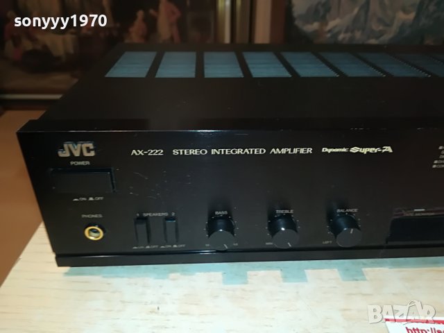 JVC AX-222BK STEREO AMPLIFIER-MADE IN JAPAN 0707221235, снимка 5 - Ресийвъри, усилватели, смесителни пултове - 37315828