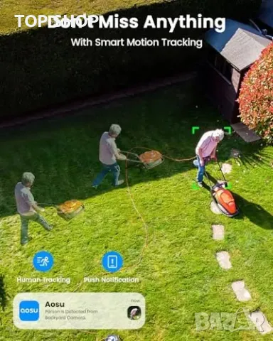 Нова Безжична соларна охранителна камера 5MP 3K 2 броя с нощно виждане, снимка 6 - Аналогови камери - 49641906