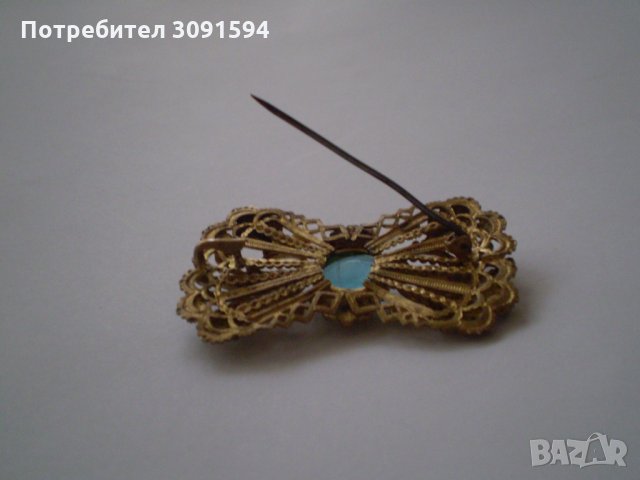 Винтидж брошка панделка , снимка 4 - Антикварни и старинни предмети - 34478069