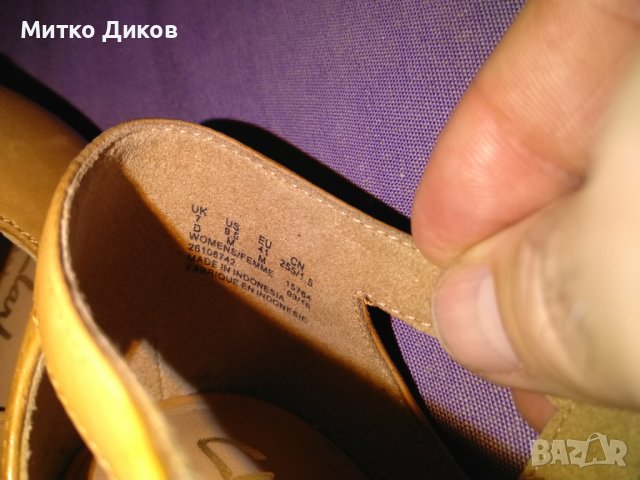 Clarks artisan маркови женски сандали естествена кожа  отлични №41 стелка 255мм, снимка 7 - Сандали - 37546137