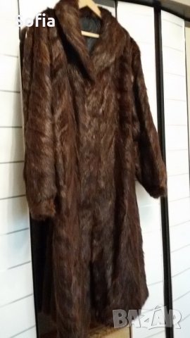 Естестен косъм Визон-нутрия дълго 122см палто, снимка 3 - Палта, манта - 30654858