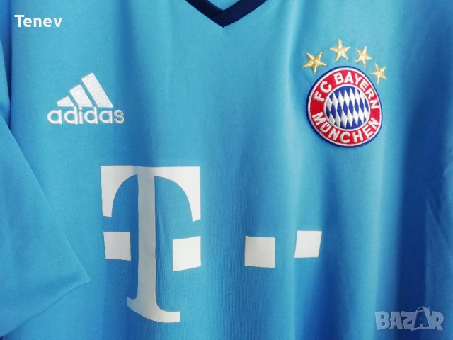 Bayern Munich Adidas оригинална вратарска тениска фланелка XL Байерн Мюнхен , снимка 3 - Блузи - 38918188