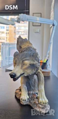 Нова Статуетка Вълк - Сувенир Подарък 27см, снимка 5 - Статуетки - 52409920