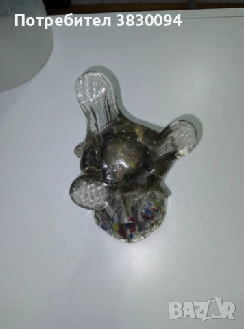 Стара масивна стъклена ваза, снимка 5 - Други ценни предмети - 50799672