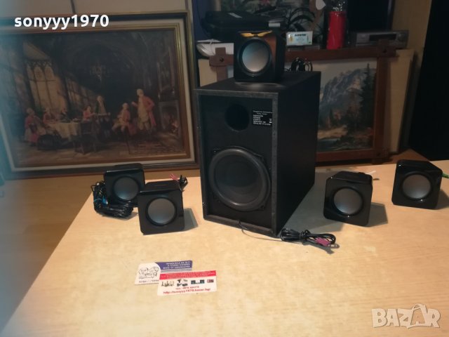 philips subwoofer+5 speakers 1612202051, снимка 7 - Тонколони - 31144664