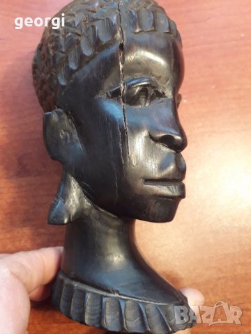 Африканска  абаносова дърворезба   20/3, снимка 3 - Колекции - 31986887