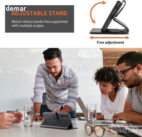 ivencase калъф за Samsung Galaxy A34 5G и 2 протектора от закалено стъкло, (черен), снимка 4 - Калъфи, кейсове - 42283355