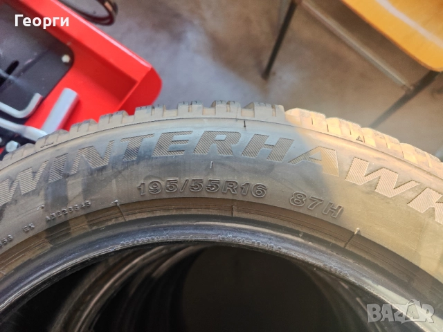 4бр.зимни гуми 195/55/16 Firestone, снимка 3 - Гуми и джанти - 52847491