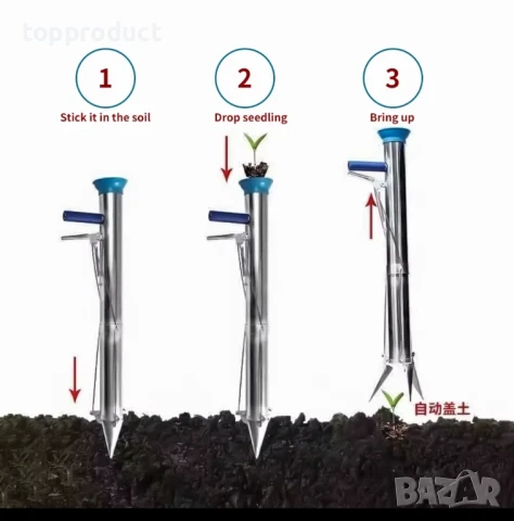 Сеялка за разсад, ръчна машина за садене, снимка 3 - Градинска техника - 50671133