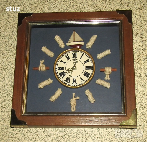 Стенен часовник с морски мотиви, снимка 1