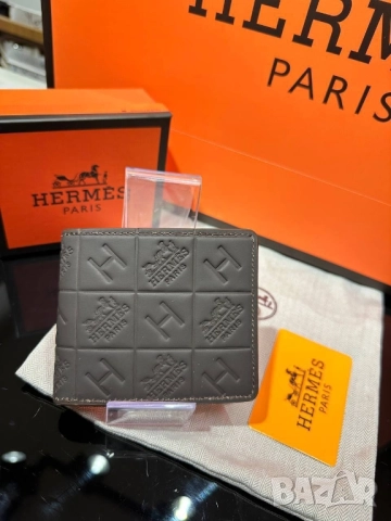 портмонета от естествена кожа в кутия hermes , снимка 4 - Портфейли, портмонета - 51699806