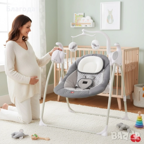 Електрическа люлка за бебе Zizito Hana, снимка 3 - Други - 52502708