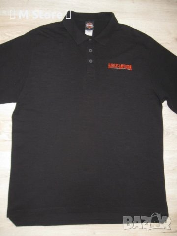 Harley Davidson мъжка тениска с яка XL размер, снимка 2 - Тениски - 51223400