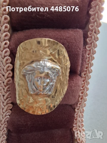 ЗЛАТЕН ДАМСКИ ПРЪСТЕН ВЕРСАЧЕ , снимка 4 - Пръстени - 50806683