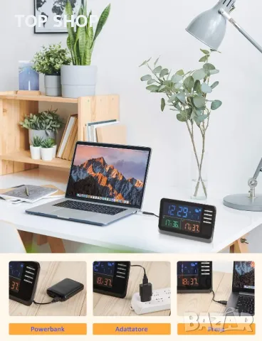  Метеорологична станция YISSVIC с голям цветен дисплей, снимка 3 - Други - 48486992