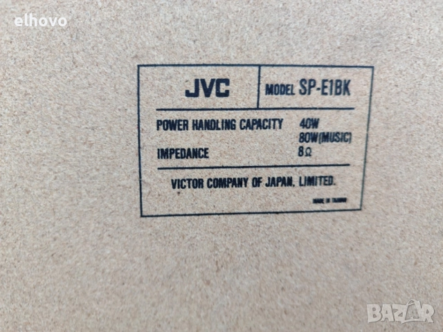 Тонколони JVC SP-E1BK, снимка 4 - Тонколони - 52661193