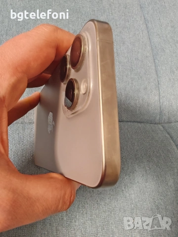 iPhone 15 Pro Max 256GB natural titanium, неразличим от нов,без драскотина,78% батерия, снимка 5 - Apple iPhone - 53906559