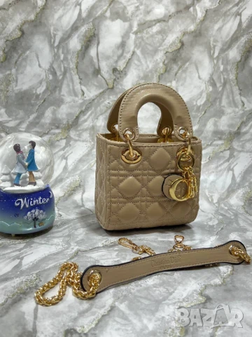 мини чанти christian dior 12х12см, снимка 6 - Чанти - 50776309