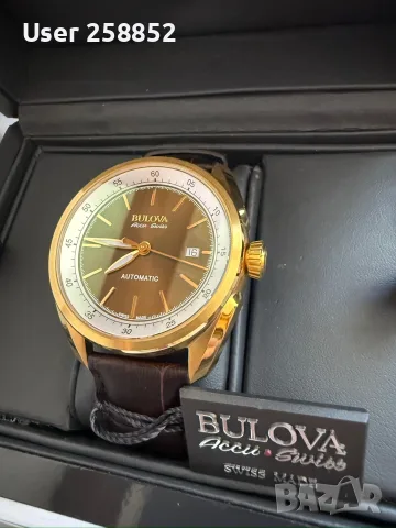 Bulova Accu-Swiss 64B127 Tellaro Автоматичен часовник - нов с кутия и документи, снимка 15 - Мъжки - 54092971