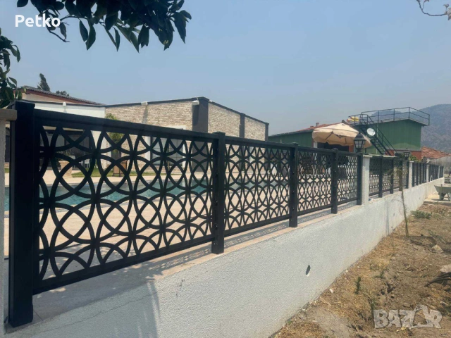 Лазерно изрязано пано за ограда + метален кол, снимка 9 - Огради и мрежи - 53132260