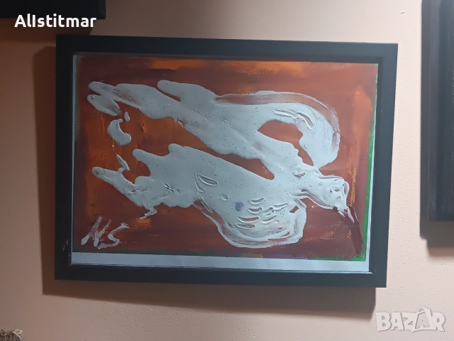 Картина, смесена техника върху хартия, снимка 4 - Картини - 53013340