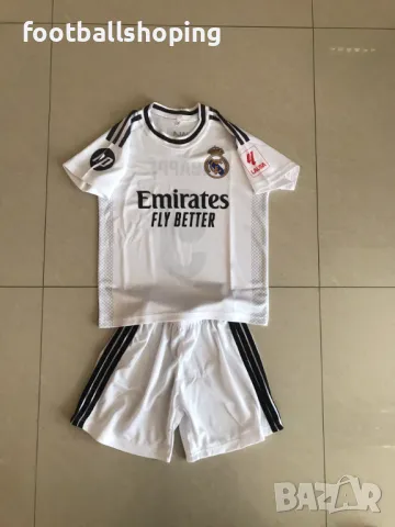 Реал Мадрид 2025 Мбапе номер 9 българско производство, снимка 6 - Детски комплекти - 47265851