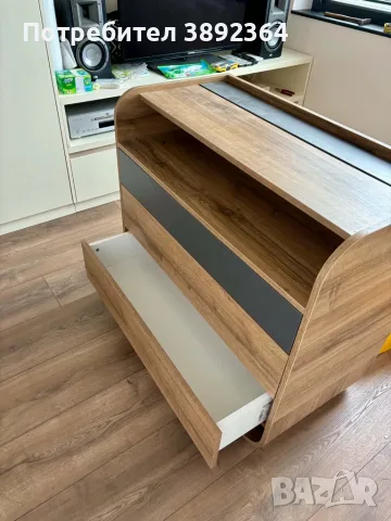 Скрин / Комод с три чекмеджета с размери Ш:100/Д:50/В:90 см / Модел - Кенда Плюс, снимка 5 - Скринове - 56198009