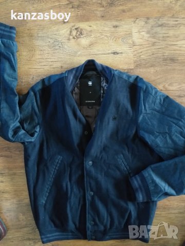 g-star rackam wool sports bomber - страхотно вълнено яке КАТО НОВО, снимка 6 - Якета - 42797568