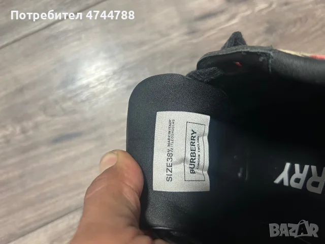 дамски обувки burberry 38, снимка 3 - Дамски ежедневни обувки - 56345874
