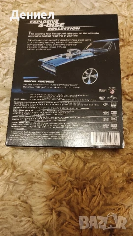 Fast & Furious 1-4 series - Бързи и яростни 1-4 Епизода, снимка 2 - DVD филми - 50913829