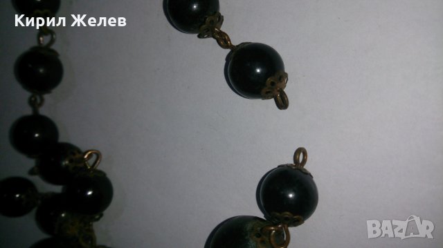 Старинен гердан бронз каталин топчета - 13841, снимка 3 - Колиета, медальони, синджири - 29182922