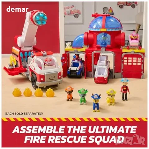 Пожарна кола Paw Patrol с Маршал, светлини и звуци, снимка 6 - Коли, камиони, мотори, писти - 55806904