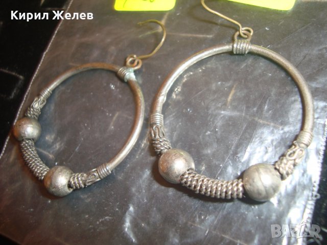СТАРИ РЕТРО АРТ СРЕБЪРНИ ОБЕЦИ или ПОСРЕБРЕНИ РЪЧНА ИЗРАБОТКА 8052, снимка 6 - Антикварни и старинни предмети - 30330958
