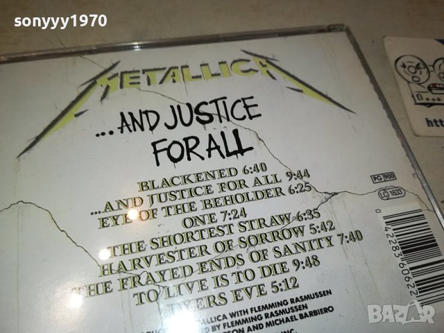 METALLICA CD MADE IN FRANCE 0111231122, снимка 8 - CD дискове - 42805448