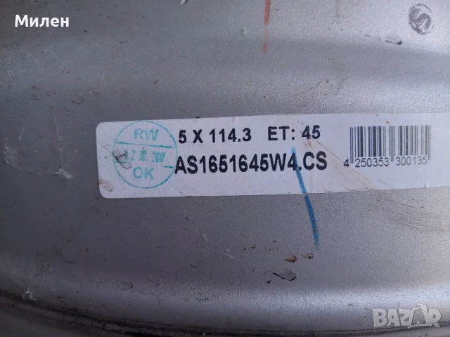 Джанти 16цола 5×114,3мм - Mazda, Nissan , снимка 4 - Гуми и джанти - 51304765