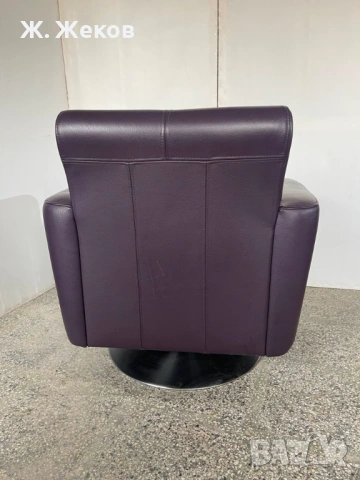 Луксозно въртящо се кресло, снимка 4 - Дивани и мека мебел - 54274784