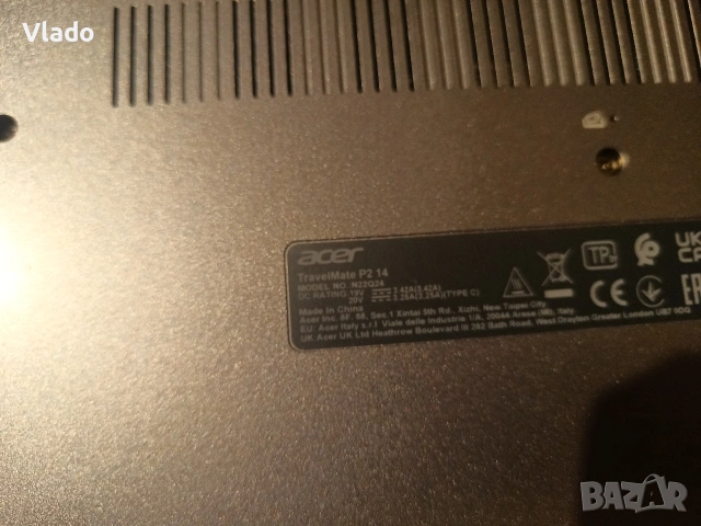 Лаптоп, Acer Travelmate , снимка 2 - Лаптопи за работа - 54211278